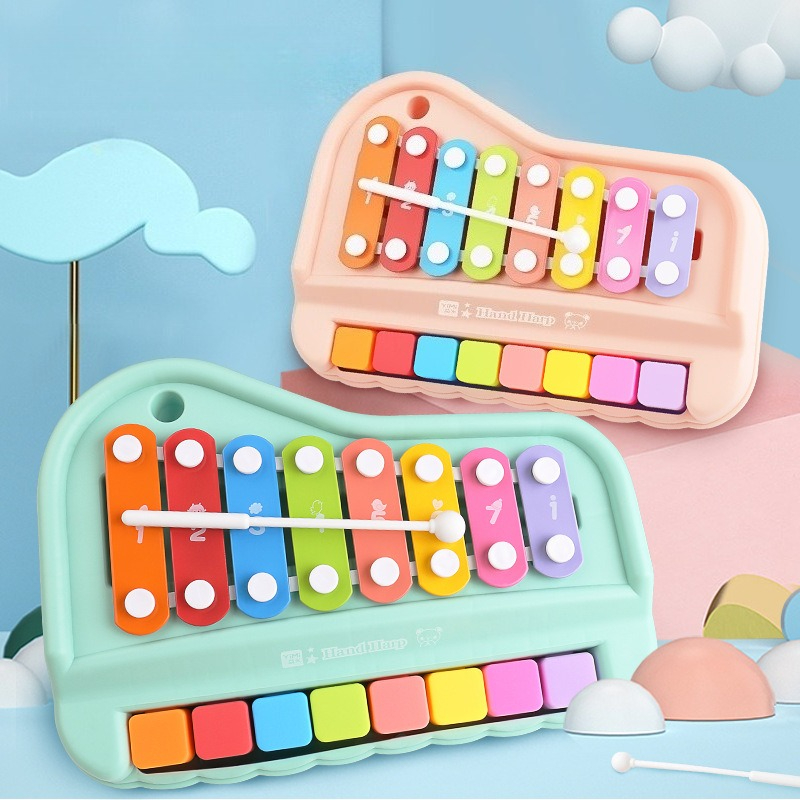 Musical Instrument For Toddlers - 8-Note Xylophone Piano 2-in-1 Early Educational