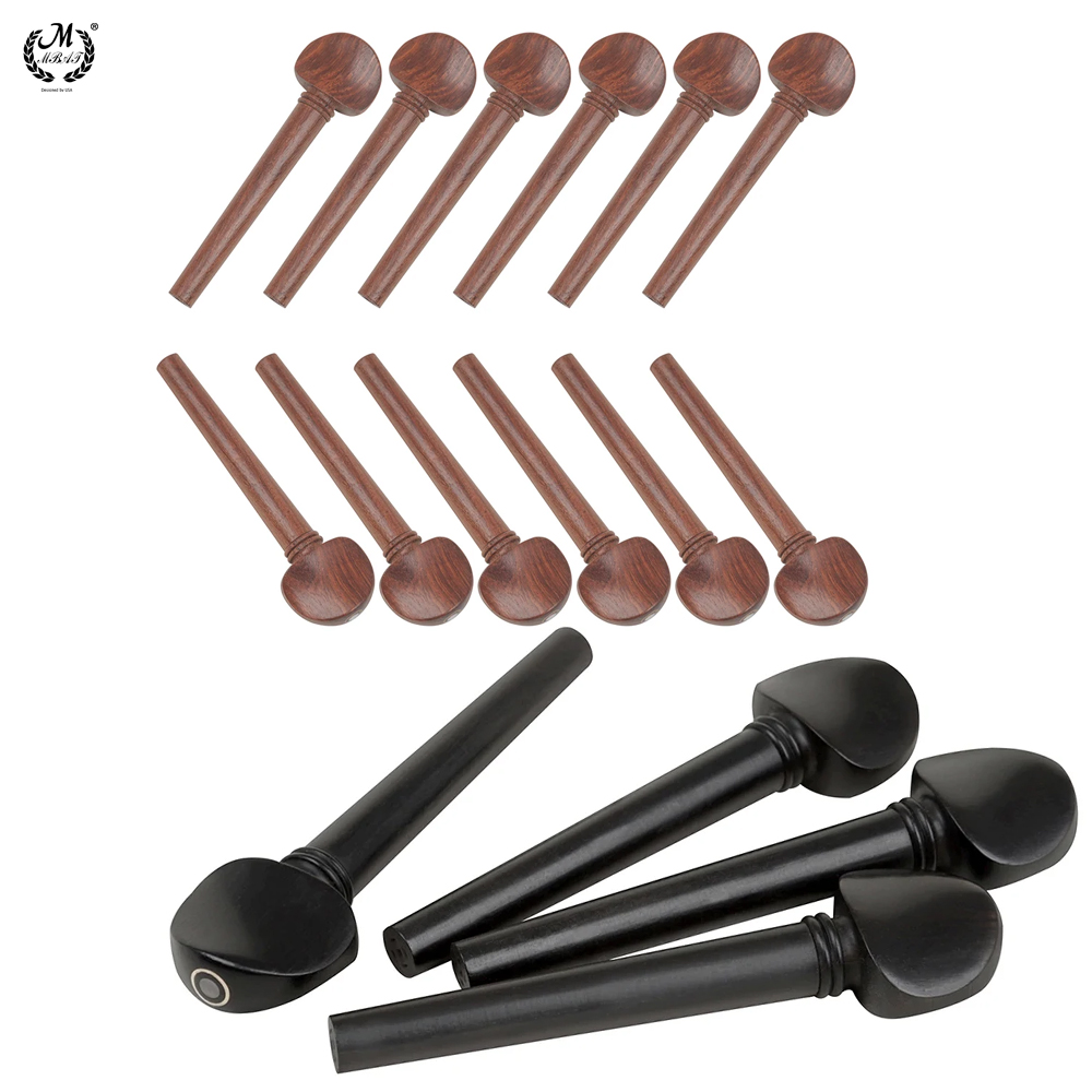 Musical Instrument Oud - 12 Pcs Oud String Shaft Ebony