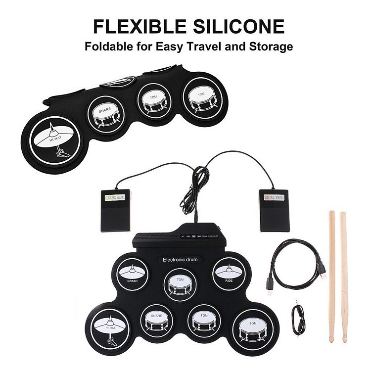 High Quality Silicon Drum Pad  - Musical Instrument Drum ulasan dan harga