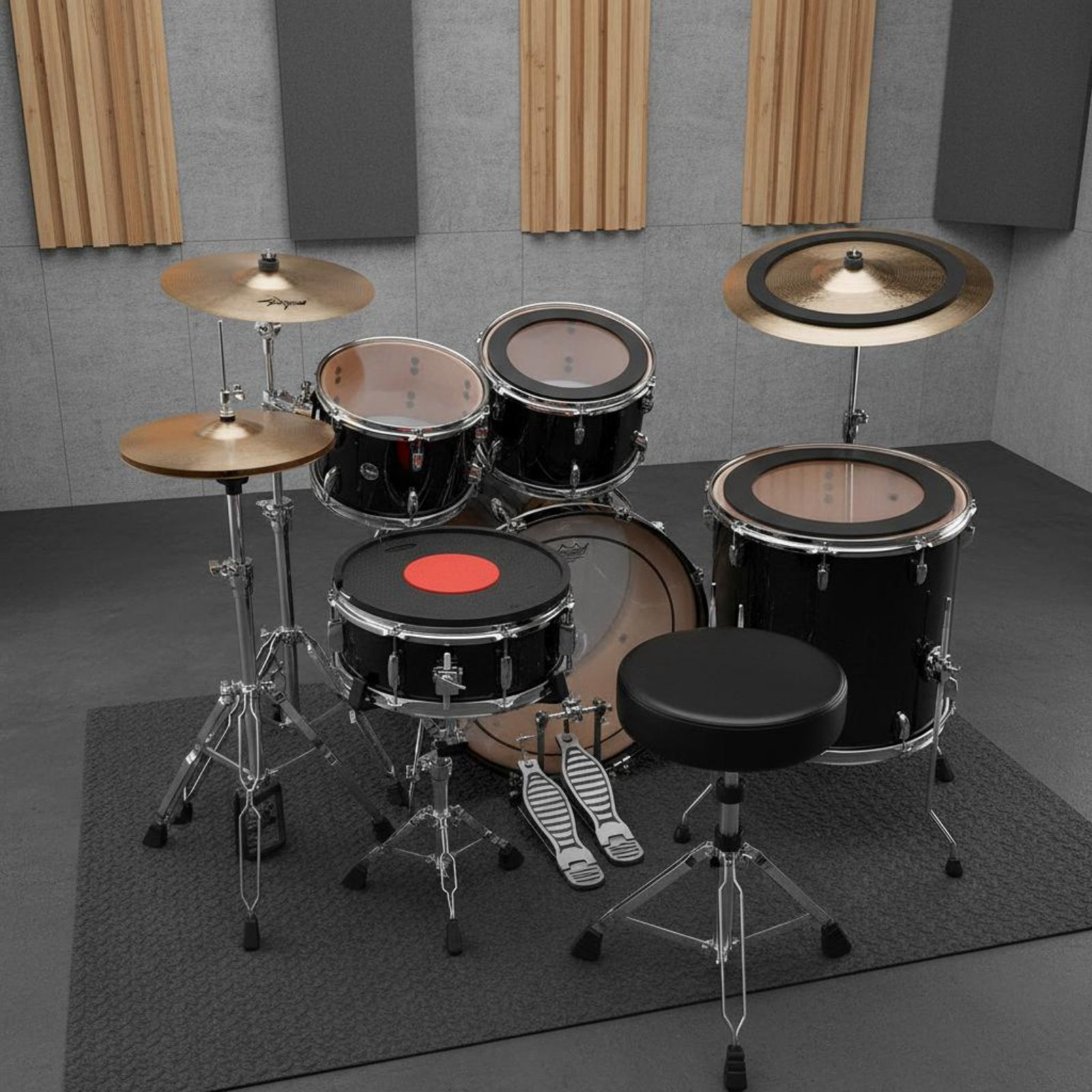 Rubber Drum and Cymbal Mutes N - Musical Instrument Drum ulasan dan harga