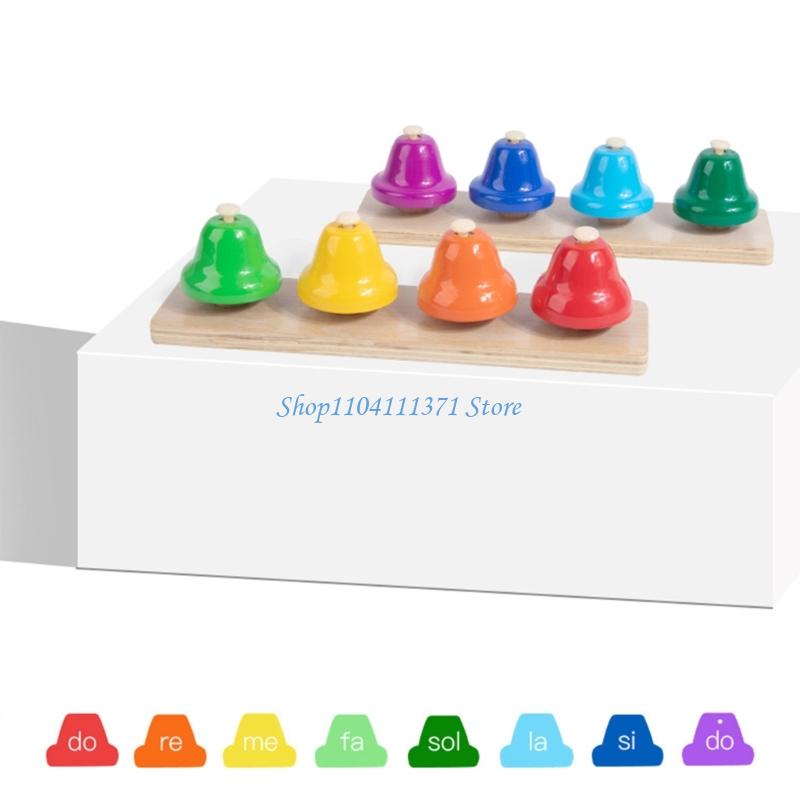 8 Note Handbells Desk Bells Co - Musical Instrument For Toddlers ulasan dan harga