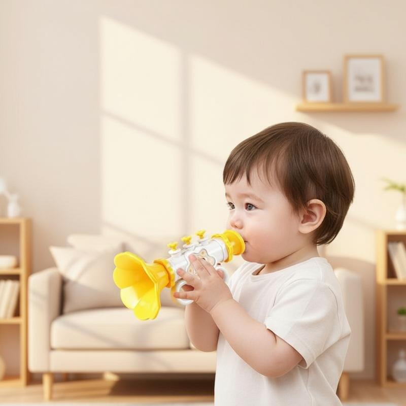 Cartoon Trumpet Whistle Toy Sh - Musical Instrument For Toddlers ulasan dan harga