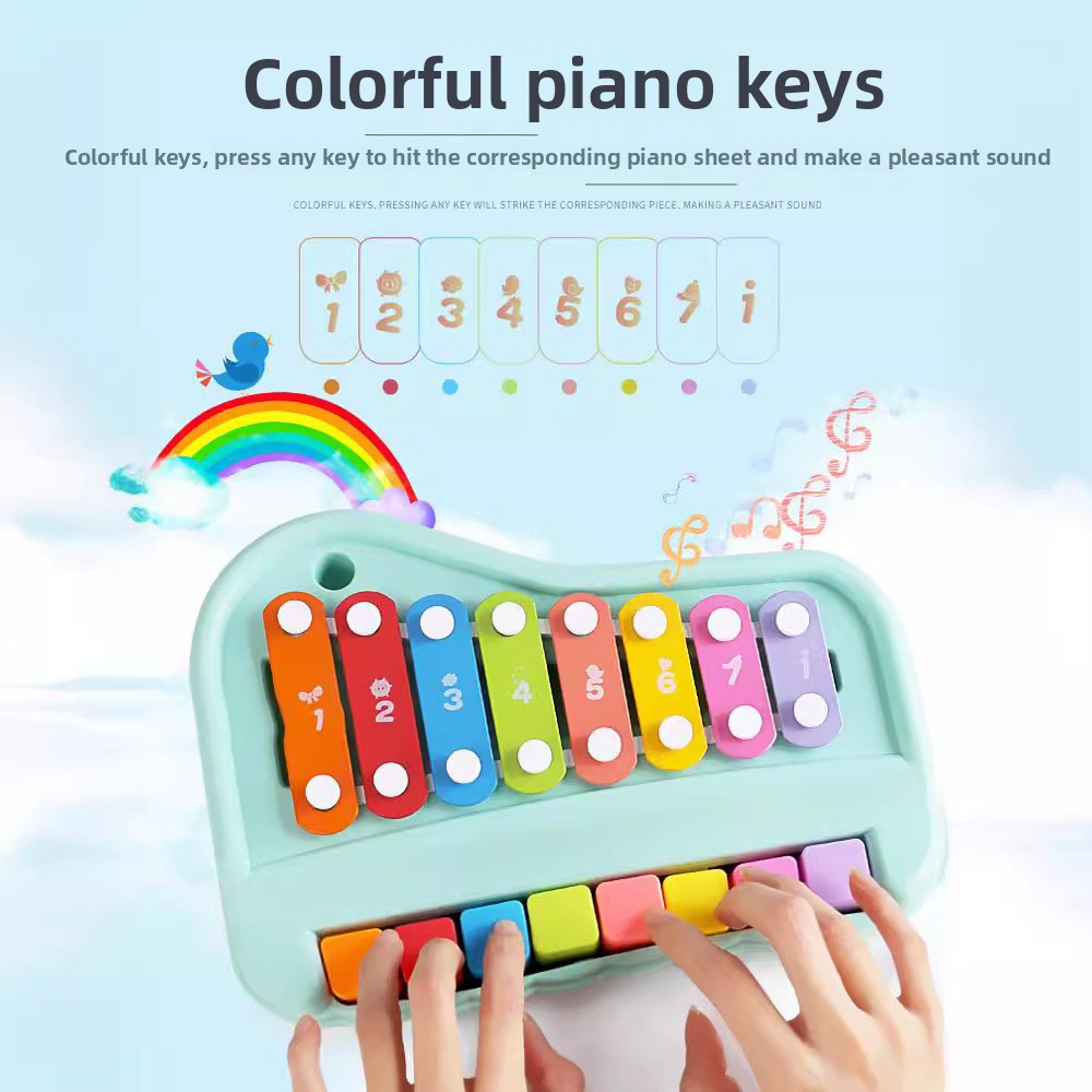 8-Note Xylophone Piano 2-in-1  - Musical Instrument For Toddlers ulasan dan harga