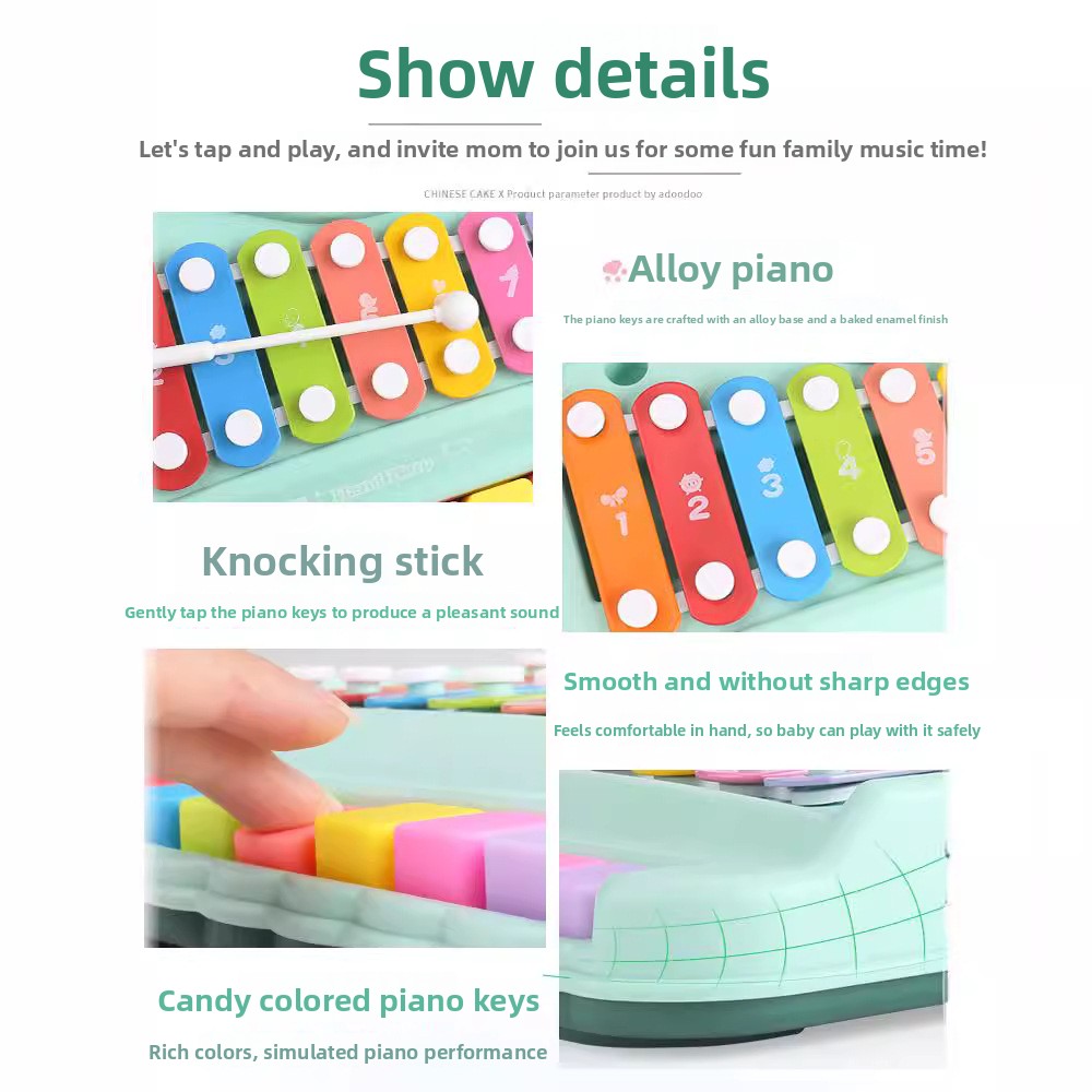 8-Note Xylophone Piano 2-in-1  - Musical Instrument For Toddlers ulasan dan harga
