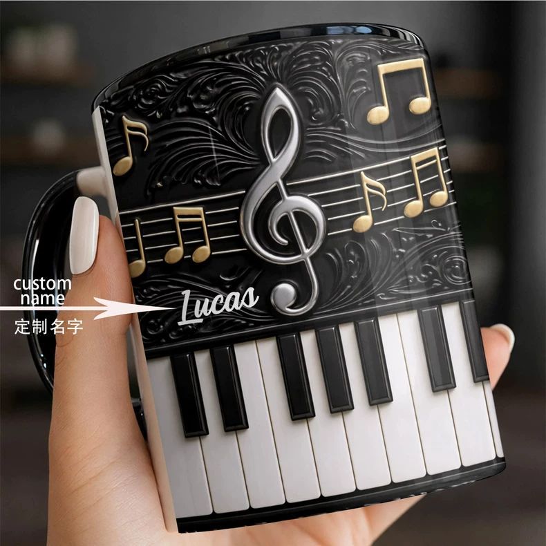 Personality Piano Ceramic Mug  - Musical Instrument And Names ulasan dan harga