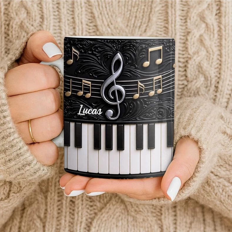 Personality Piano Ceramic Mug  - Musical Instrument And Names ulasan dan harga