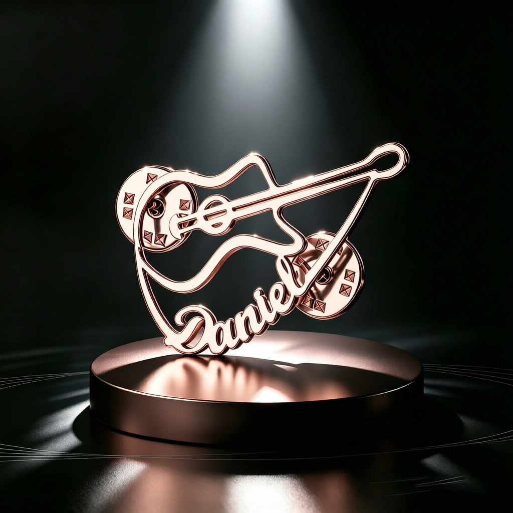 Personalized Violin Brooch Cus - Musical Instrument And Names ulasan dan harga