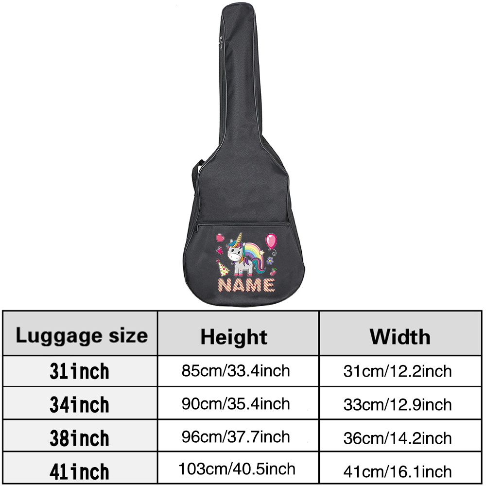 Customized Name Guitar Bag 36- - Musical Instrument And Names ulasan dan harga