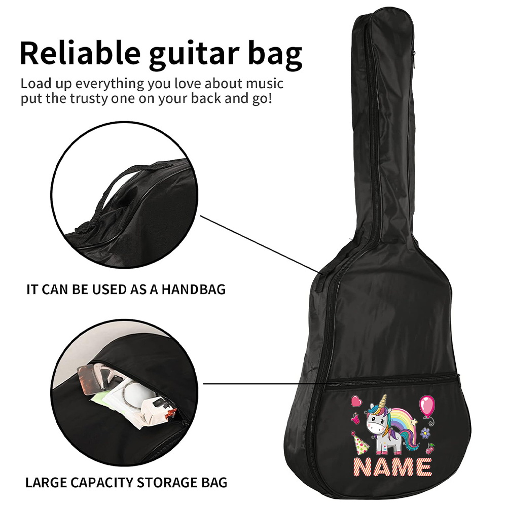 Customized Name Guitar Bag 36- - Musical Instrument And Names ulasan dan harga