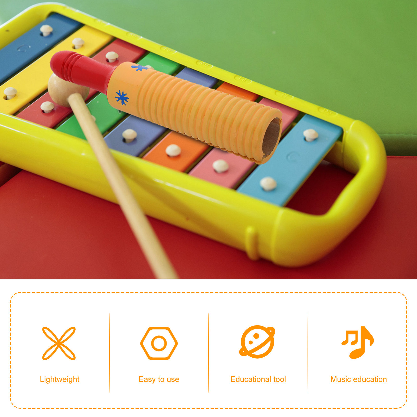 Wooden Guiro Instrument Montes - Musical Instrument For Babies ulasan dan harga