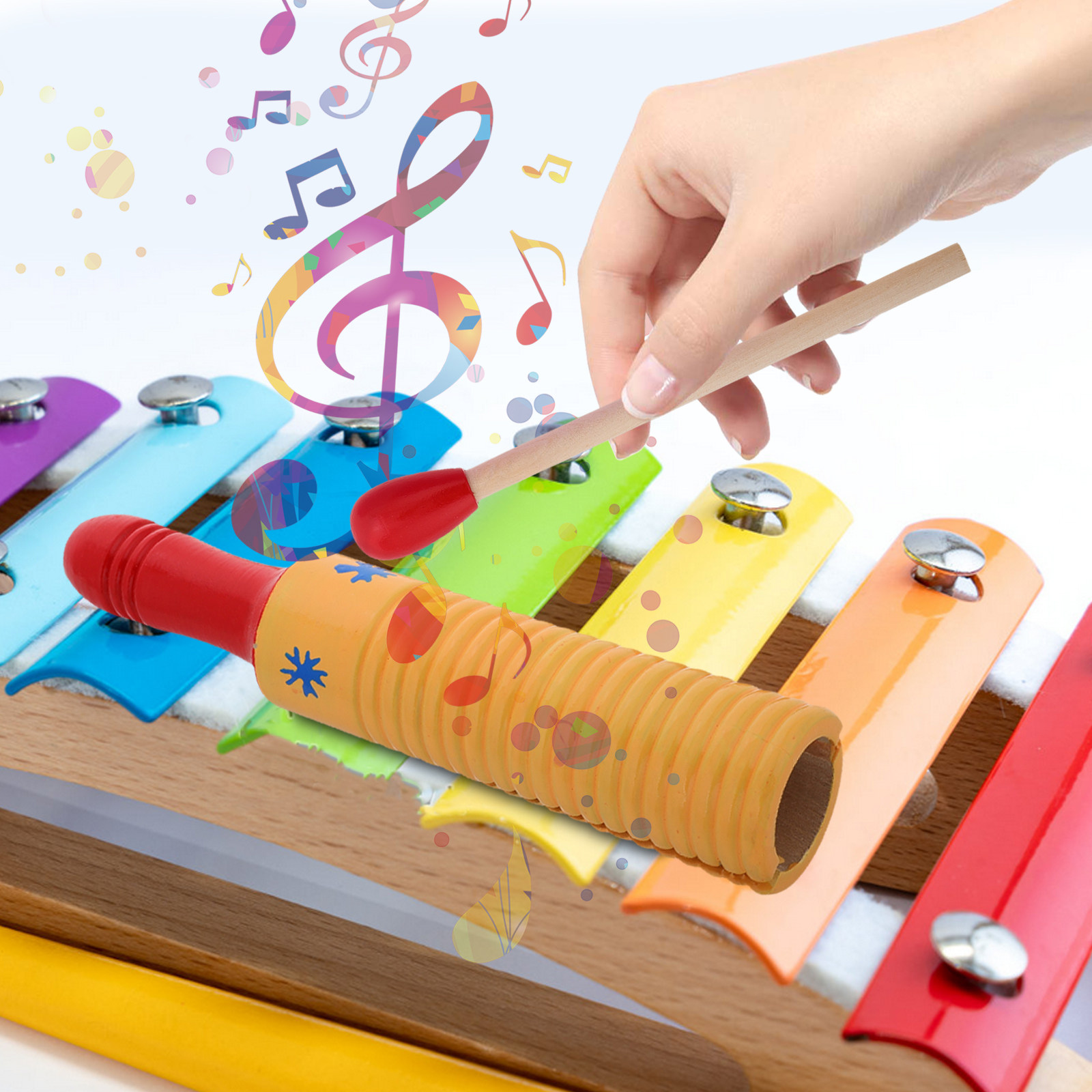 Wooden Guiro Instrument Montes - Musical Instrument For Babies ulasan dan harga