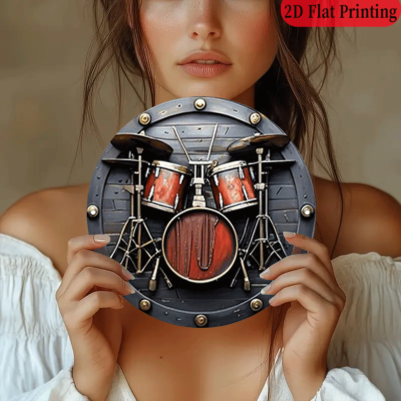 2D Flat, 1pc, 20.32x20.32 cm 2 - Musical Instrument Drum ulasan dan harga