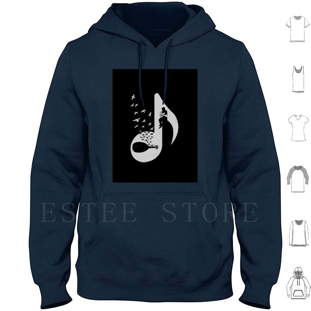 Musical Note-Oud Hoodie Long S - Musical Instrument Oud ulasan dan harga