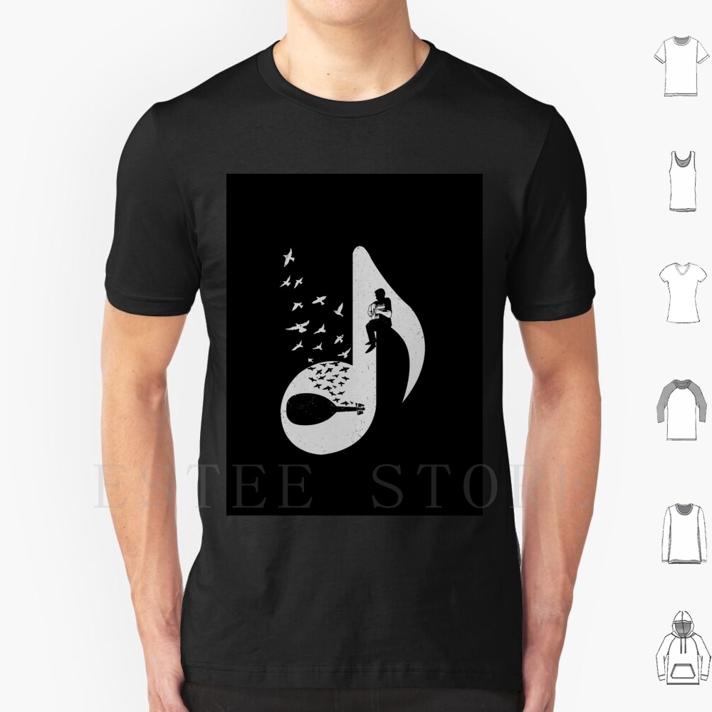 Musical Note-Oud T Shirt Men C - Musical Instrument Oud ulasan dan harga