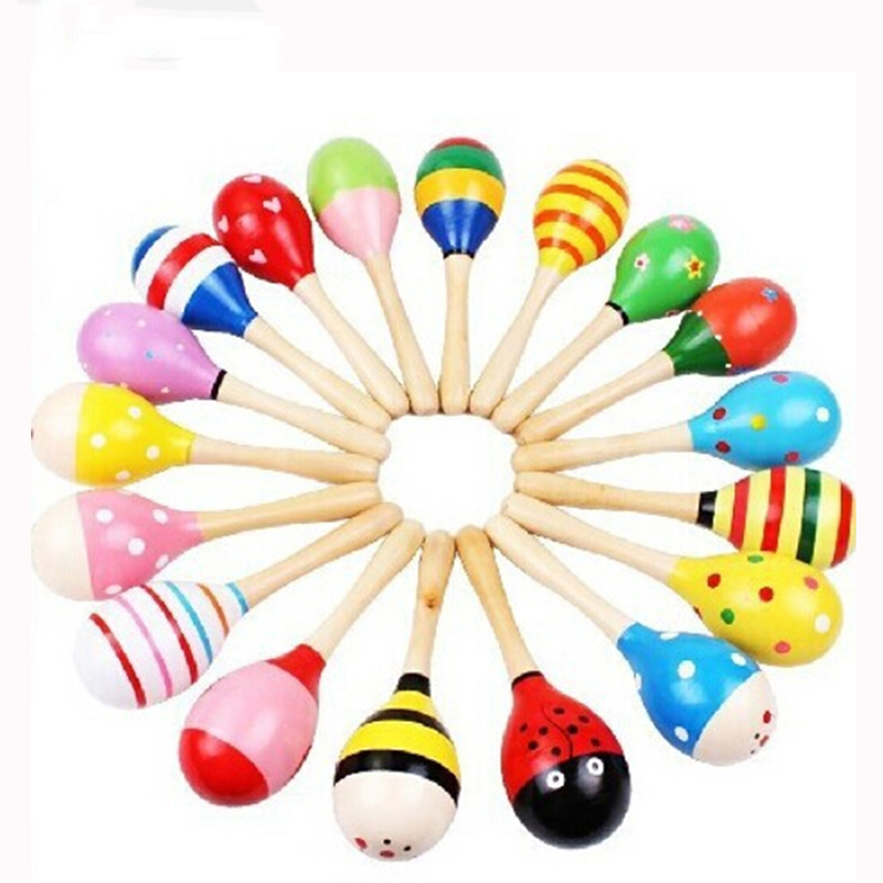2pcs Colorful Wooden Small Rat - Musical Instrument For Babies ulasan dan harga