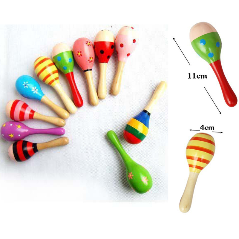 2pcs Colorful Wooden Small Rat - Musical Instrument For Babies ulasan dan harga