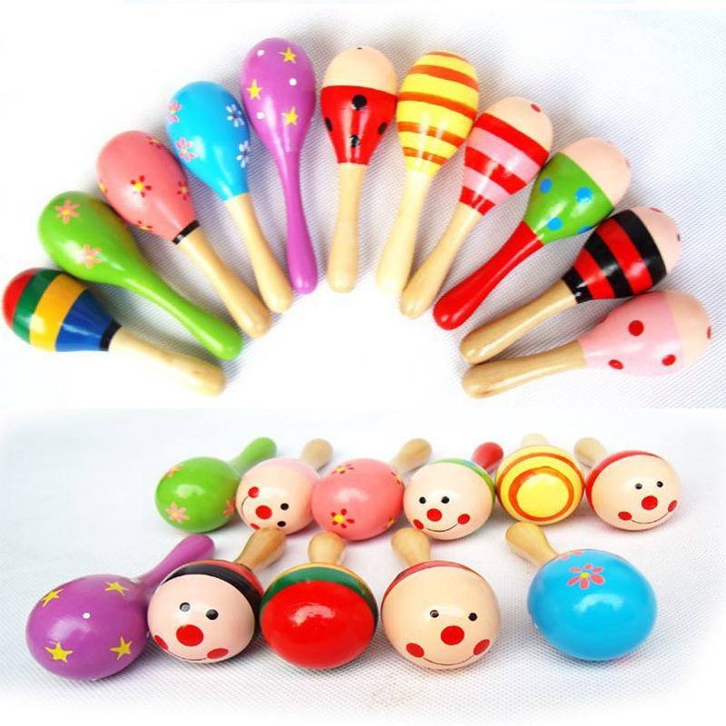 2pcs Colorful Wooden Small Rat - Musical Instrument For Babies ulasan dan harga