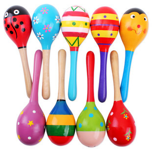 2pcs Colorful Wooden Small Rat - Musical Instrument For Babies ulasan dan harga