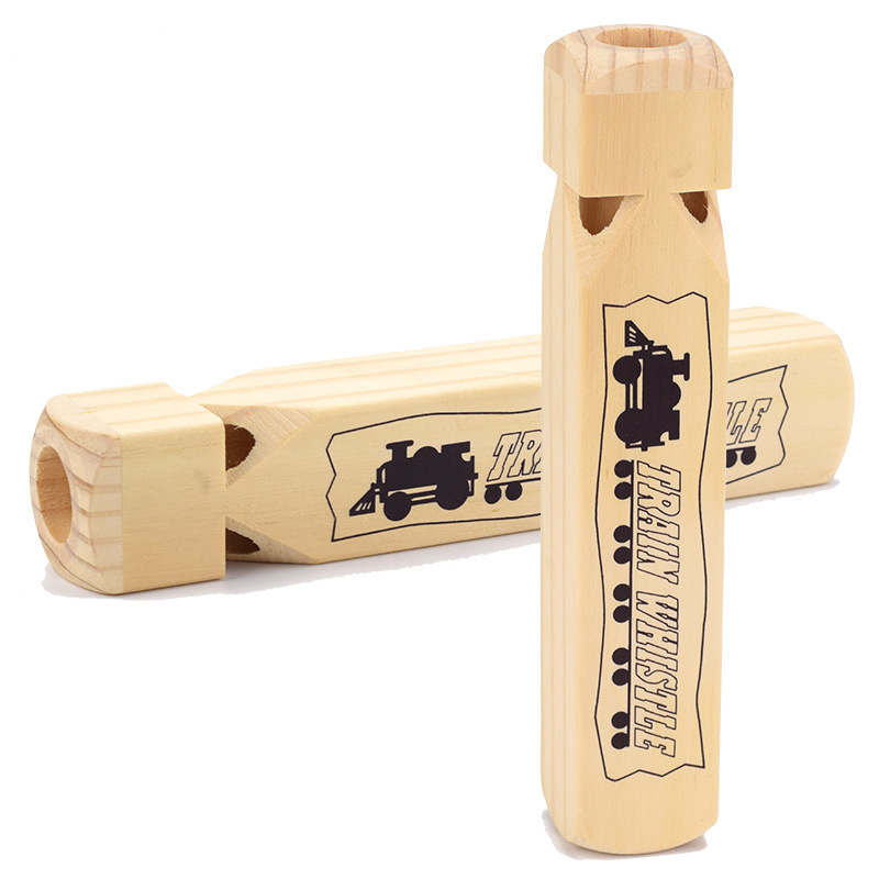 Kids Wooden Train Whistle Musi - Musical Instrument For Toddlers ulasan dan harga