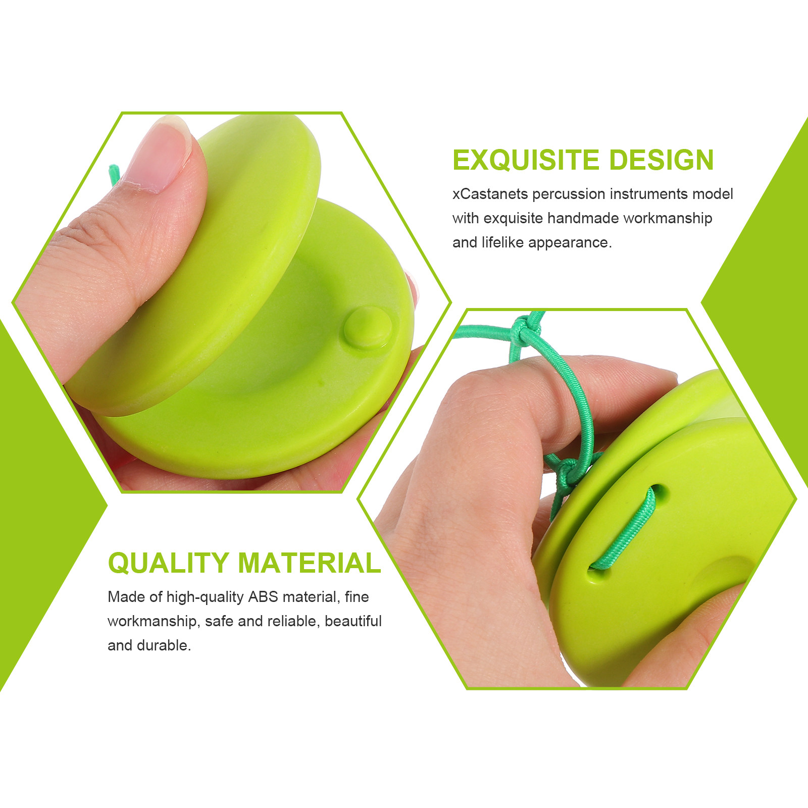 4Pcs Cartoon ABS Castanets Per - Musical Instrument For Babies ulasan dan harga